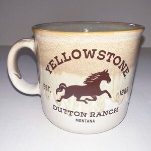 NEW Yellowstone Dutton Ranch Brown Coffee Mug Cup 20oz
